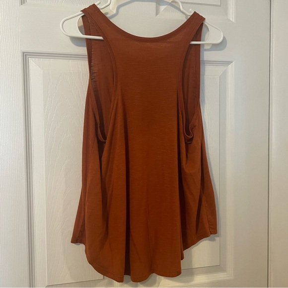 Rust Orange Basic Racerback Summer Weekend Tank - Picture 6 of 6